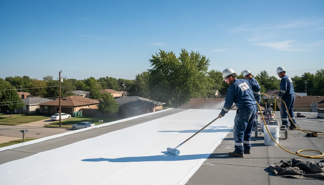 Commercial roof coating in Farmington, NH near me